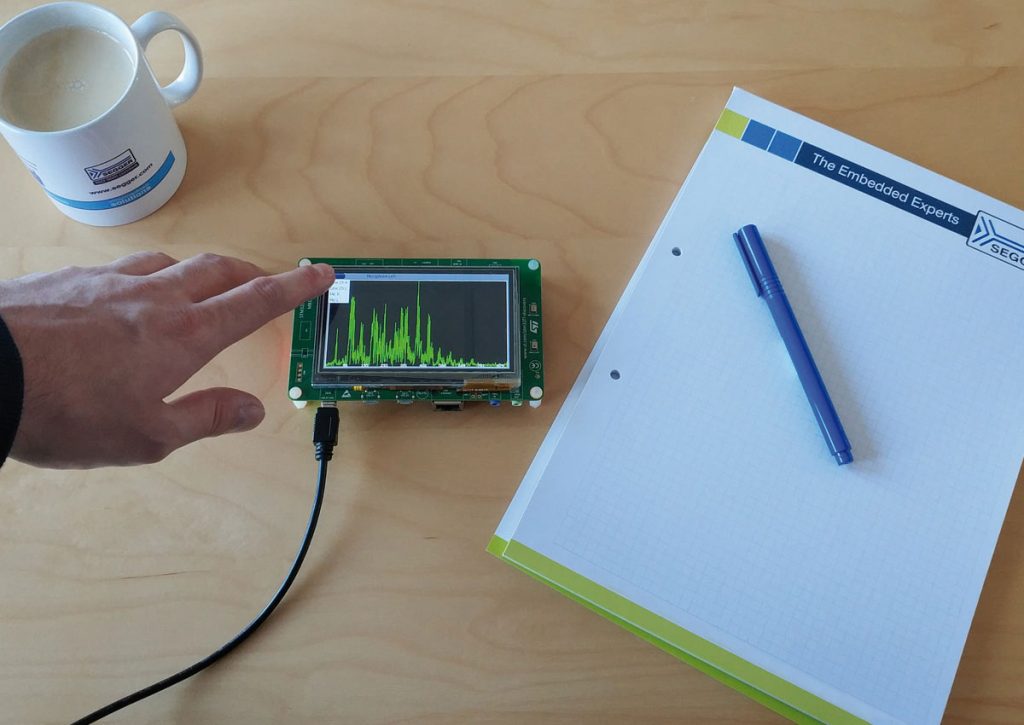 FFT Analyzer on STM32F46G-Disco